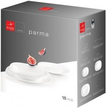 PENGO Servizio 18 piatti bianco quadrati Pengo Opaline